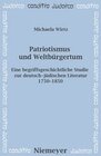 Buchcover Patriotismus und Weltbürgertum