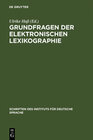 Buchcover Grundfragen der elektronischen Lexikographie