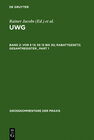 Buchcover UWG / Vor § 13; §§ 13 bis 30; Rabattgesetz; Gesamtregister