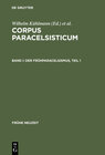 Buchcover Corpus Paracelsisticum / Der Frühparacelsismus / Teil 1