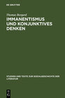 Buchcover Immanentismus und konjunktives Denken