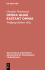 Buchcover Opera quae exstant omnia