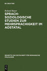 Buchcover Sprachsoziologische Studien zur Mehrsprachigkeit im Aostatal