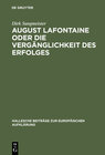 Buchcover August Lafontaine oder Die Vergänglichkeit des Erfolges