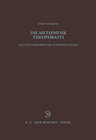 Buchcover Die Metaphysik Theophrasts