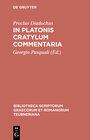 Buchcover In Platonis Cratylum commentaria