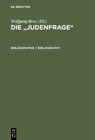 Buchcover Die "Judenfrage" / Bibliographie / Bibliography