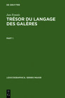 Buchcover Trésor du langage des galères