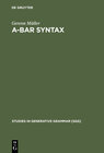 Buchcover A-bar Syntax