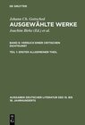 Buchcover Johann Ch. Gottsched: Ausgewählte Werke. Versuch einer Critischen Dichtkunst / Versuch einer Critischen Dichtkunst. Erst