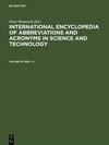 Buchcover International Encyclopedia of Abbreviations and Acronyms in Science and Technology / Reh – S