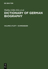 Buchcover Dictionary of German biography / Plett - Schmidseder