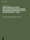 Buchcover Alfred Estermann: Inhaltsanalytische Bibliographien deutscher Kulturzeitschriften... / Die Gartenlaube (1853-1880 [-1944