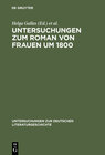Buchcover Untersuchungen zum Roman von Frauen um 1800