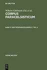 Buchcover Corpus Paracelsisticum / Der Frühparacelsismus / Teil 2