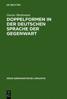 Buchcover Doppelformen in der deutschen Sprache der Gegenwart