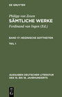 Buchcover Philipp von Zesen: Sämtliche Werke. Heidnische Gottheiten / Die Heidnischen Gottheiten. Erster Teil