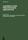 Buchcover Handbuch der Preußischen Geschichte / Das 19. Jahrhundert und Große Themen der Geschichte Preußens