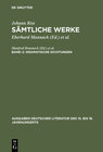 Buchcover Johann Rist: Sämtliche Werke / Dramatische Dichtungen