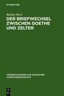 Buchcover Der Briefwechsel zwischen Goethe und Zelter