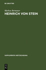 Buchcover Heinrich von Stein
