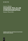 Buchcover Ioannis Malalae Chronographia