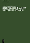 Buchcover Reichthum und Armut deutscher Sprache