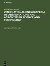 Buchcover International Encyclopedia of Abbreviations and Acronyms in Science and Technology / Edition K – Net