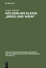 Buchcover Hölderlins Elegie "Brod und Wein"
