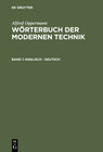 Buchcover Alfred Oppermann: Wörterbuch der modernen Technik / Englisch – Deutsch