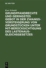 Buchcover Grundpfandrechte und geringstes Gebot in der Zwangsversteigerung von Grundstücken unter Mitberücksichtigung des Lastenau