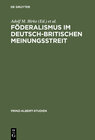 Buchcover Föderalismus im deutsch-britischen Meinungsstreit