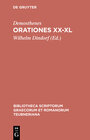 Buchcover Orationes XX-XL