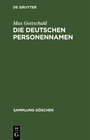 Buchcover Die deutschen Personennamen