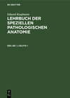 Buchcover Lehrbuch der speziellen pathologischen Anatomie