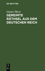 Buchcover Gereimte Räthsel aus dem Deutschen Reich