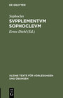 Buchcover Svpplementvm Sophoclevm