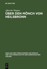 Buchcover Über den Mönch von Heilsbronn