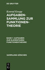 Buchcover Aufgaben zur elementaren Funktionentheorie
