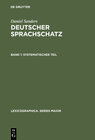 Buchcover Daniel Sanders: Deutscher Sprachschatz / Systematischer Teil