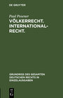 Buchcover Völkerrecht. Internationalrecht.