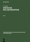 Buchcover Indische Palaeographie von circa 350 a. Chr. - circa 1300 p. Chr.