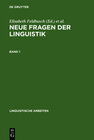 Buchcover Neue Fragen der Linguistik