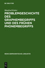 Buchcover Problemgeschichte des Graphembegriffs und des frühen Phonembegriffs