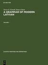 Buchcover A Grammar of Modern Latvian