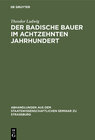 Buchcover Der badische Bauer im achtzehnten Jahrhundert