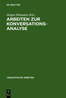 Buchcover Arbeiten zur Konversationsanalyse