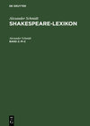 Buchcover Alexander Schmidt: Shakespeare-Lexikon / M–Z