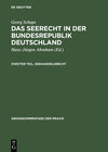 Buchcover Georg Schaps: Das Seerecht in der Bundesrepublik Deutschland / Seehandelsrecht