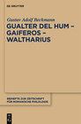 Buchcover Gualter del Hum – Gaiferos – Waltharius